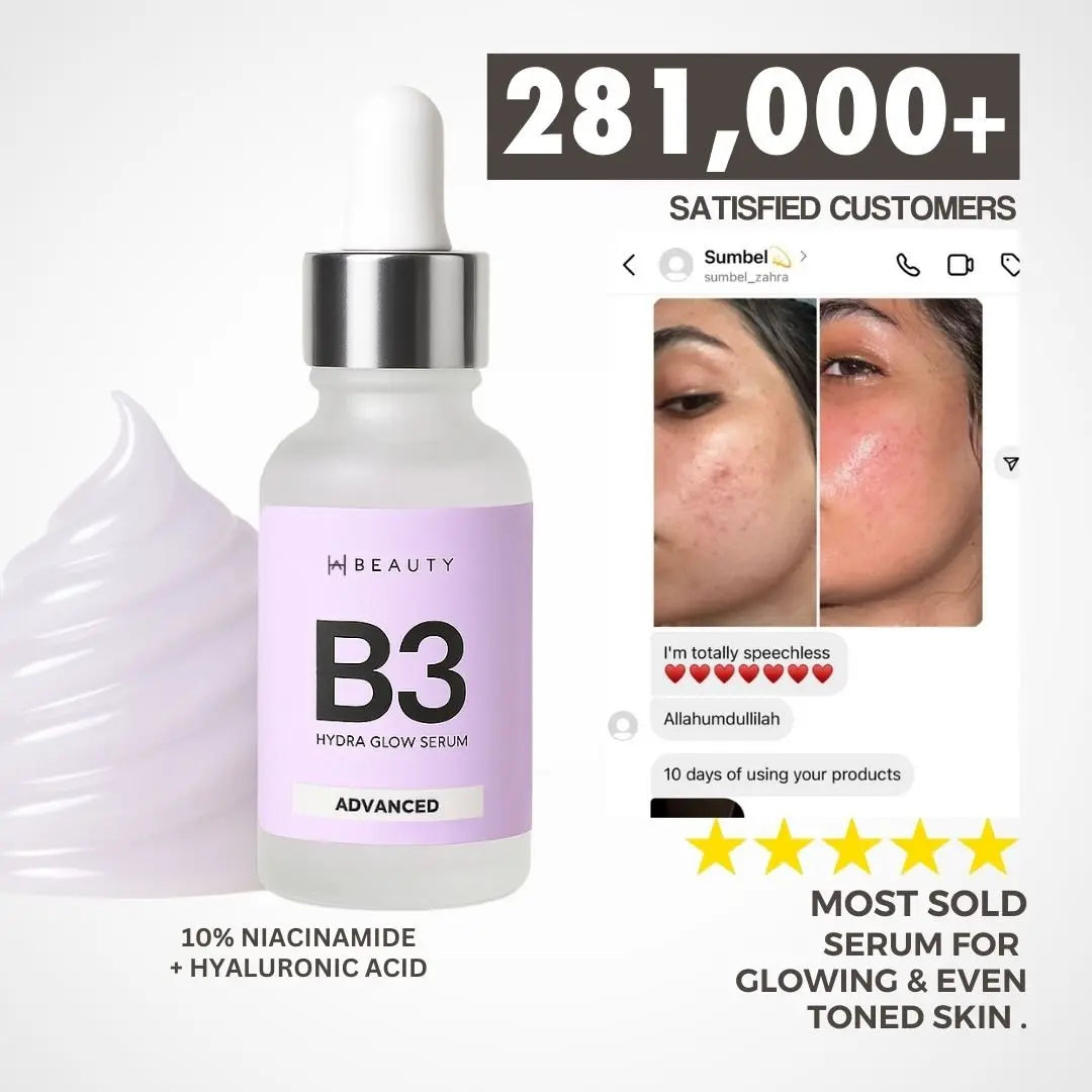 B3 Hydra Glow Serum - Niacinamide 10% + HA - Hira Ali