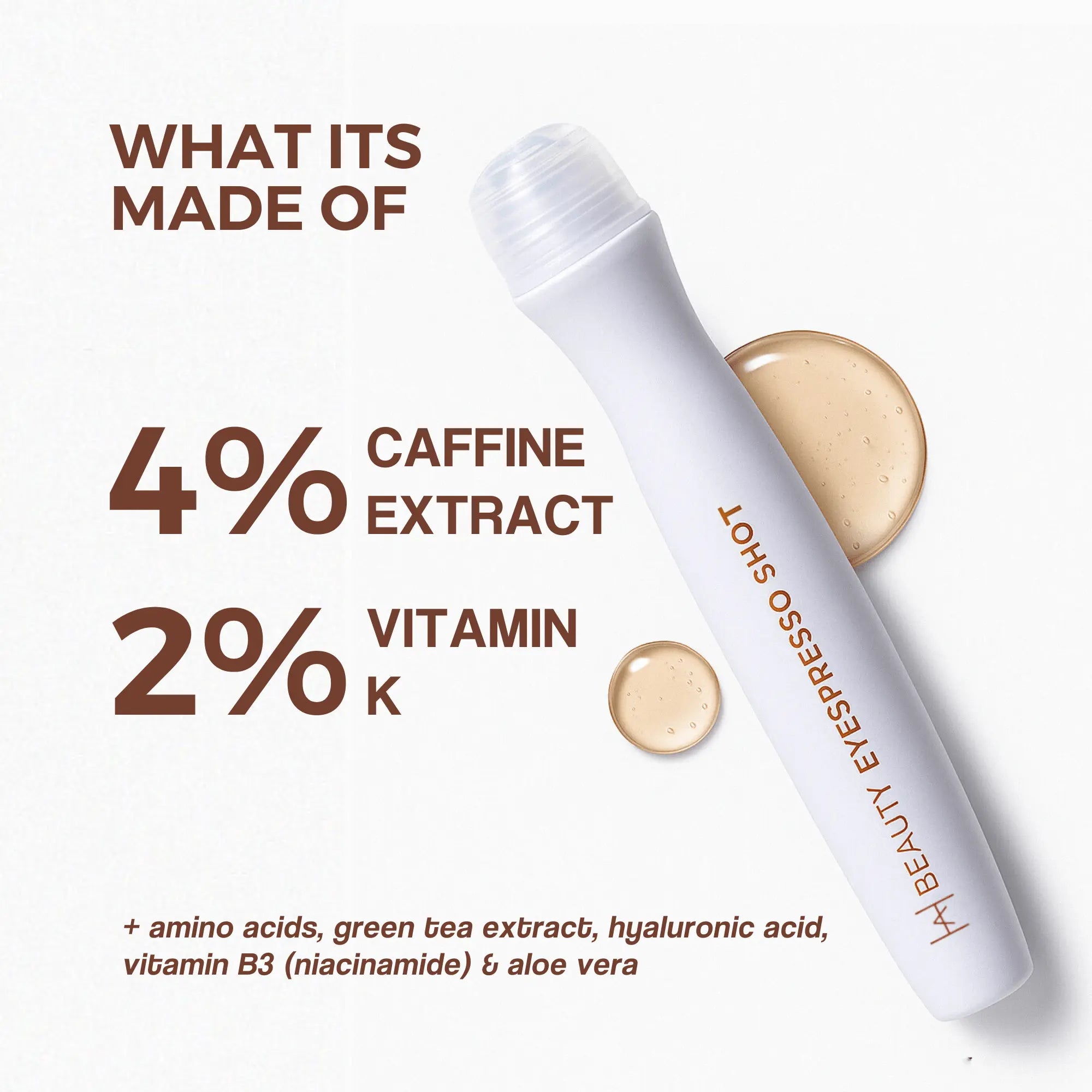 Eyespresso Shot 4% Coffee Extract+Vit K - Hira Ali