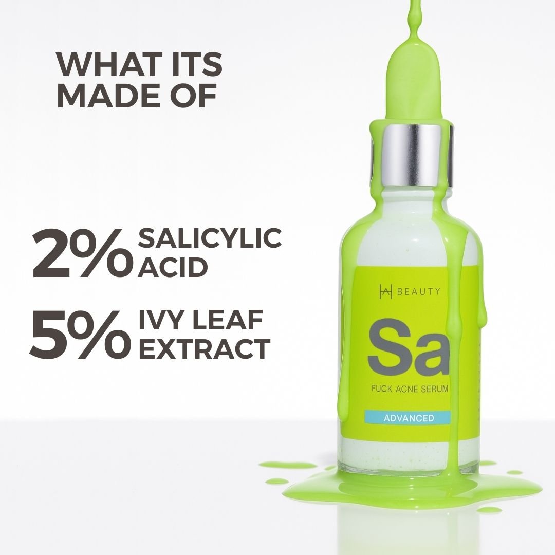 Salicylic Acid + Ivy Leaf - Flick Acne Serum. - Hira Ali